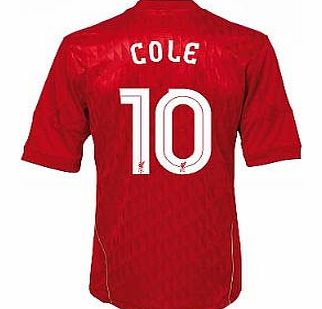 Adidas 2010-11 Liverpool Home Shirt (Cole 10) European