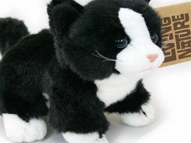 Living Nature Small Soft Toy Cat ~ Black