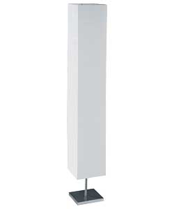 Living Square Paper Shade Floor Lamp - Silver