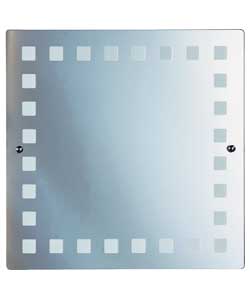 Square Reflection Drilled Mirror