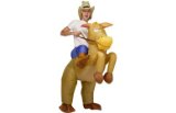 LIZARD PRICE Airblown Inflatable Cowboy and Horse Costume