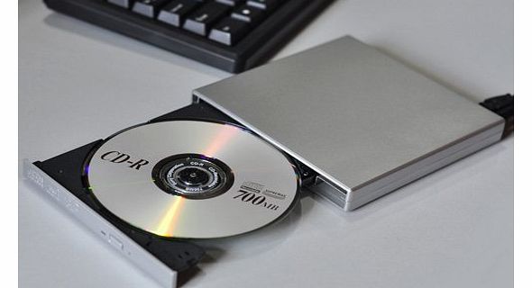 Lizard Tech LTD External USB 2.0 3.0 Slim DVD CD R/RW Drive Burner Writer for Netbook, Notebook, Desktop, Laptop, We