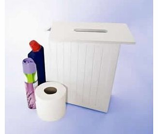 Lloyd Pascal White Shaker Slimline Wooden Multipurpose Bathroom Storage Unit