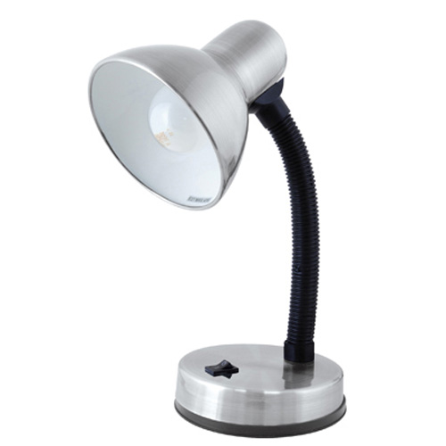Lloytron Flexi Desk Lamp - Brushed Chrome