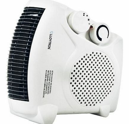 LLOYTRON  2000w British Standard BEAB Approved Fan Heater with 2 Heat Settings 