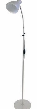 LLOYTRON SENTINEL FLOOR STANDING FLEXIBLE READING LAMP (SILVER L5201SV)