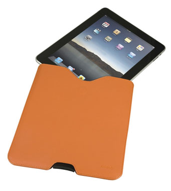 logic 3 iPad Leather Case - Orange IPD710O