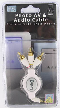 logic 3 iPod Photo AV and Audio Cable (IP133)