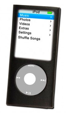 LOGIC 3 Leather Case for iPod nano 4G - Black -