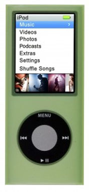 3 Leather Case for iPod nano 4G - Green -