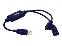 USB to 2x PS/2 Adapter - Ideal For Laptop users