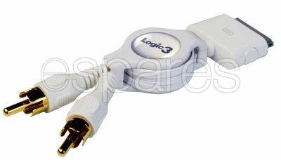 Logic3 iPod Retractable RCA/Phono Cable