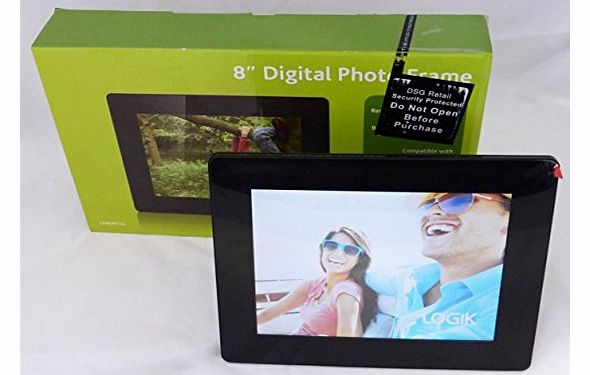 LOGIK L08DPF13 LED Backlight 8`` Digital Photo Frame SD / MMC / MS /SDHC- USB SLOTS(SOLD BY ,UK-DEALZ)