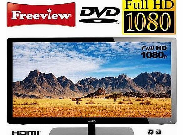 L24FED12 24`` Full HD 1080p LED TV with Freeview, DVD Player, HDMI, SCART, USB