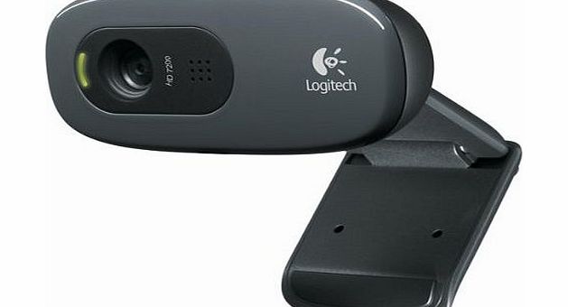 Logitech C270 HD Webcam - Black