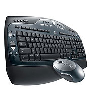 Logitech Cordless Desktop LX700 Optical Keyboard & Mouse PS2/USB