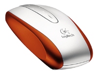 Logitech V500 Cordless Optical Notebook Mouse Orange