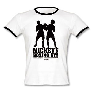 Mickey Boxing Tee - White/Black