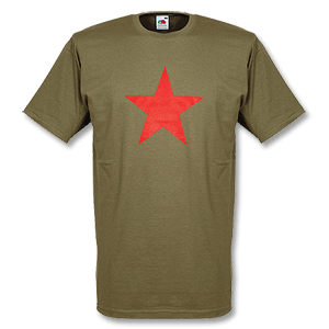 Red Star Tee - Olive