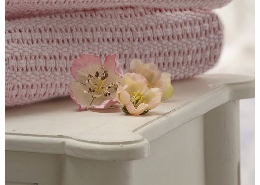 Lollipop Lane Cellular Blanket Cot Blossom (100 x 150 cm, Pink)