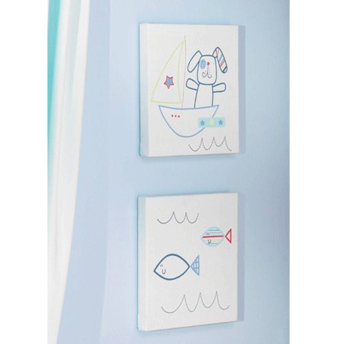 Lollipop Lane Fish and Chips - Nursery Canvas