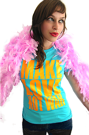 Make Love Not War Lollipop Girls T Shirt