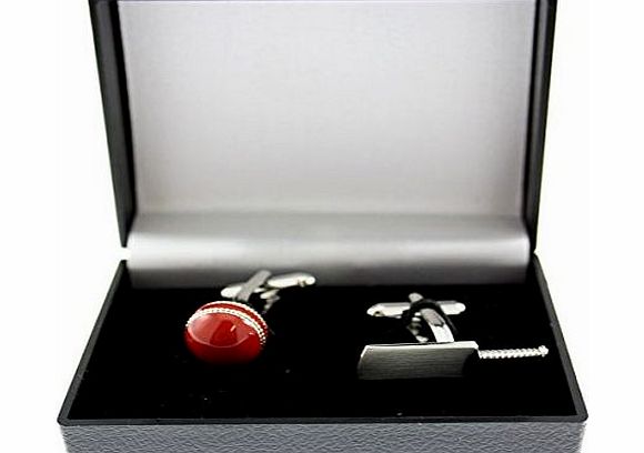 London Accessories Boutique Cricket Bat amp; Ball Cufflinks