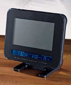 LED 7in Photo Frame Alarm Clock