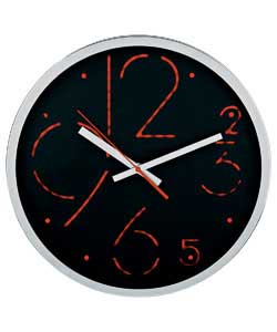 London Clock Company LED Wall Clock with Large Red Display