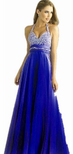 LondonProm TL8 dark blue Evening Dresses party full length prom gown ball dress robe (6, DARK BLUE)