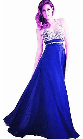 TL8 Evening Dresses party full length prom gown ball dress robe (8, DARK BLUE)