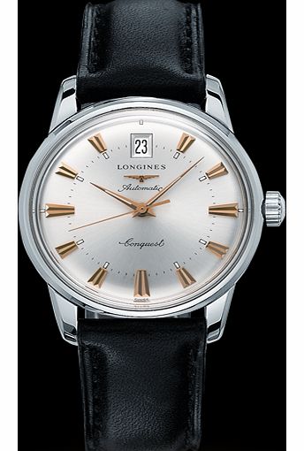 Longines Conquest gents with silver dial