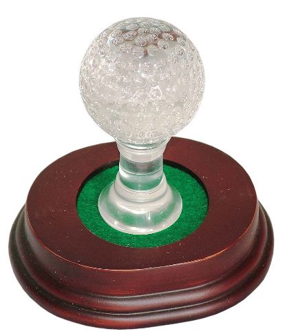 14 Cm Crystal Golf Ball