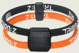 Longridge Trion:Z Dual Loop Magnetic Ion Bracelet Black/Orange Large