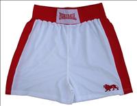 Lonsdale Club Short White/Red - YOUTHS (L120-C/Y)