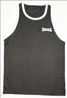 Lonsdale Club Vest Black/White - YOUTHS (L130-D/Y)
