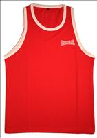 Lonsdale Club Vest Red/White - YOUTHS (L130-B/Y)