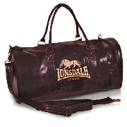 Lonsdale Cracked leather look Holdall
