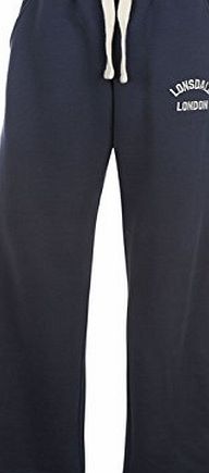 Lonsdale Mens Gym Jogging Pants Trousers Tracksuit Bottoms Sports Casual Comfort Navy XL