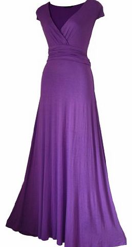 LONG EVENING / PARTY /BALL MAXI DRESS sizes 8 10 12 14 16 18 20***GUARANTEED NEXT DAY DELIVERY AVAILABLE UP TO 3 PM**** (14, LILAC)