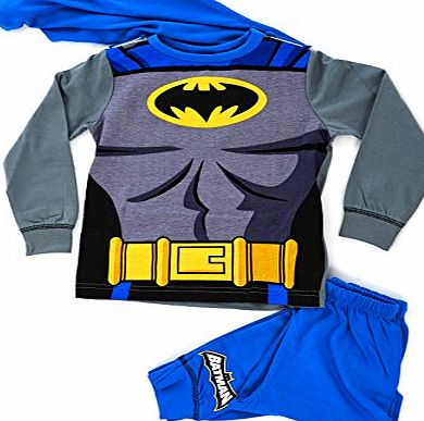 Lora Dora Kids Boys Fancy Dress Up Play Costumes / Pyjamas Nightwear Pjs Pjs Set Batman Party Size UK 7-8 Years