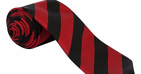 Lord Grey School Tie, L52``, Red/Black