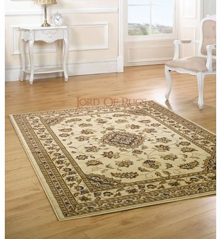 Lord of Rugs Very Large New Quality Traditional Beige Rug carpet 240 x 330 cm (8 x 11) Sherborne