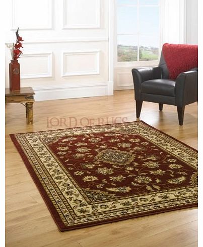 Very Large Quality Traditional Red Rug in 240 x 330 cm (8 x 11) Carpet