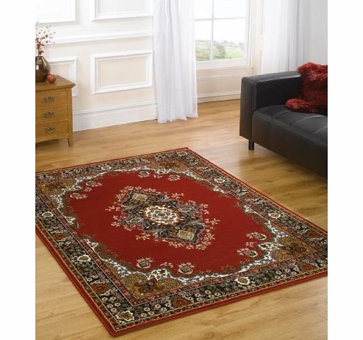 Lord of Rugs XLarge Traditional Classic Design Burgundy Rug in 180 x 250 cm (511 x 82) Carpet