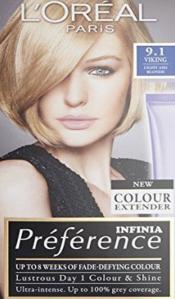 LOreal Paris Preference Infinia 9.1 Viking Light Ash Blonde