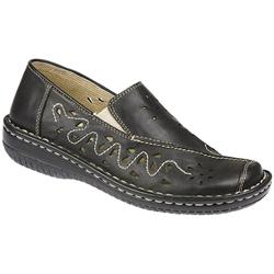 Loretta Female Cilla Leather Upper Leather Lining Casual Shoes in Black, Lilac, Teal
