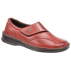 Loretta Female Meredith Leather Upper Leather Lining Casual in Black, Navy, Red, Tan