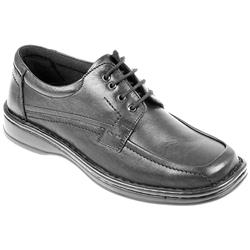 Loretta Male Hak711 Leather Upper Leather/Textile Lining Comfort Large Sizes in Black, Tobacco