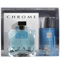 Loris Azzaro Chrome 100ml Eau de Toilette Spray and 75ml